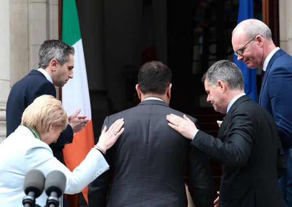 A visibly emotio<em></em>nal Mr Varadkar said that politicians are human beings with limitations. Picture: Leah Farrell / © RollingNews.ie